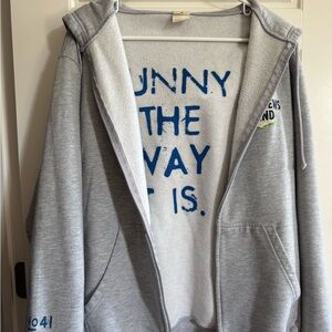 Dave Matthews Band DMB Large Gray Zip-Up Hoodie